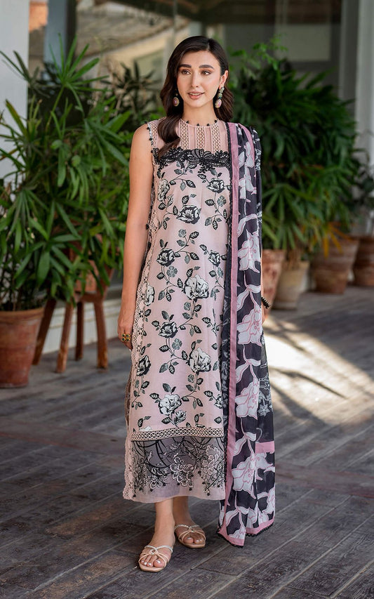 Premium Dhanak Embroidered 3PC Suit with Woolen Shawl